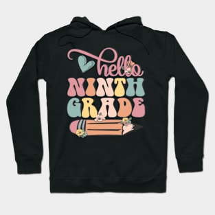 Hello 9th grade Pencil Back to School Teacher Student Gift Hoodie